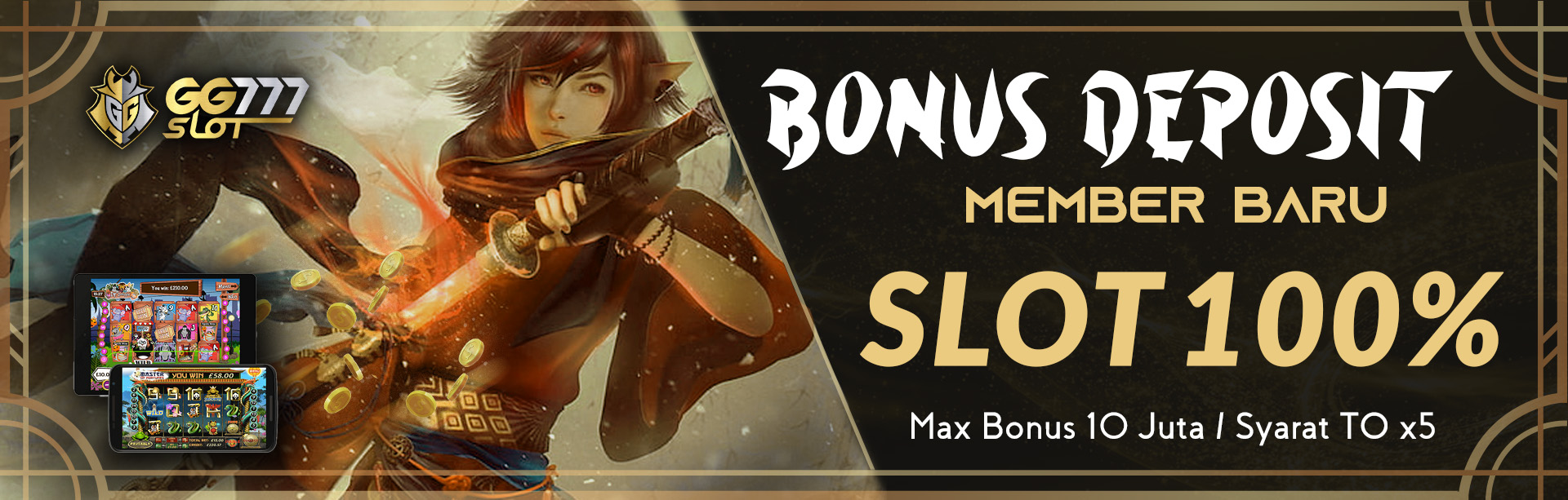 Bonus Deposit Member Baru Slot 100%