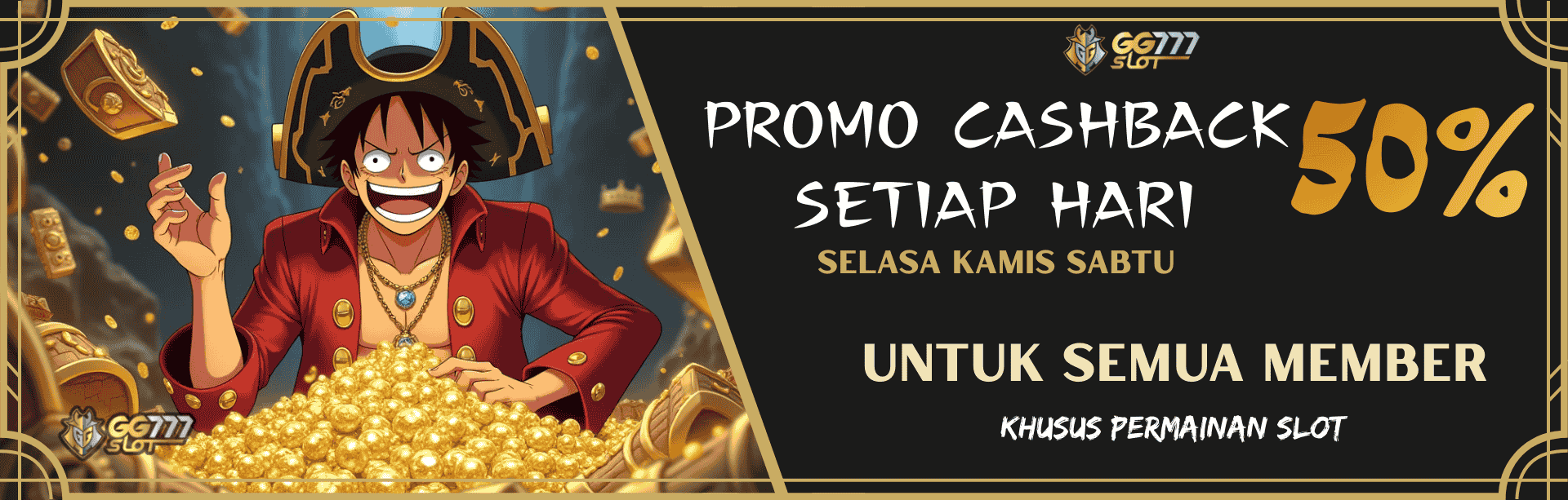 CASHBACK 50% SELASA KAMIS SABTU